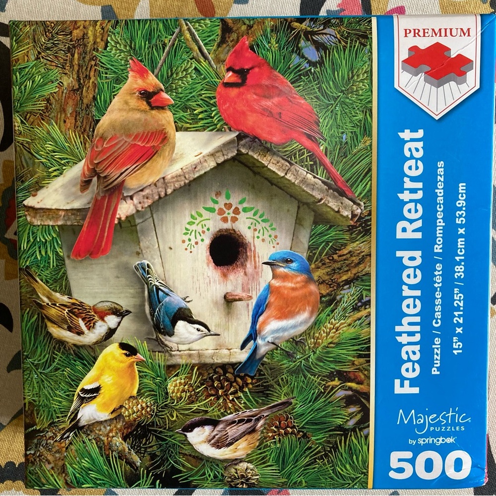 500 piece jigsaw puzzle Feathered Retreat Springbok